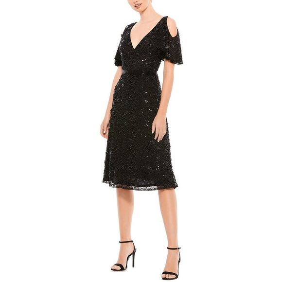 navy blue dress for baby girl Mac Duggal WomensA-Line Dress